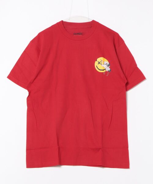 B.I.D.(ビーアイディー)の「《MAYHEM》graphic T(Tシャツ/カットソー・レディース・マルーン/ブラック・LARGE/MEDIUM)」の1枚目の写真