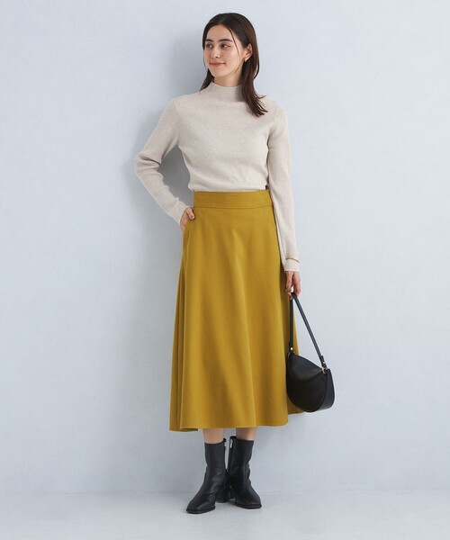 【セール】リブ ラメ ボトルネック ニット -ウォッシャブル-（ニット/セーター）｜green label relaxing（グリーンレーベルリラクシング）