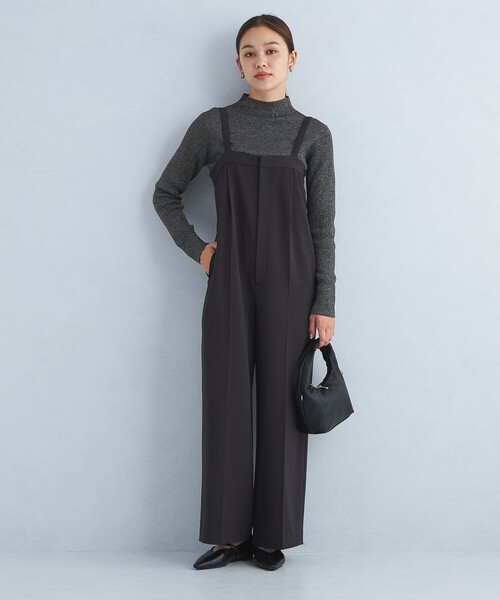 【セール】リブ ラメ ボトルネック ニット -ウォッシャブル-（ニット/セーター）｜green label relaxing（グリーンレーベルリラクシング）