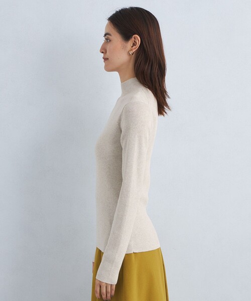 【セール】リブ ラメ ボトルネック ニット -ウォッシャブル-（ニット/セーター）｜green label relaxing（グリーンレーベルリラクシング）