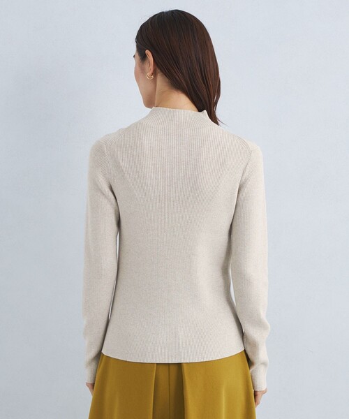 【セール】リブ ラメ ボトルネック ニット -ウォッシャブル-（ニット/セーター）｜green label relaxing（グリーンレーベルリラクシング）