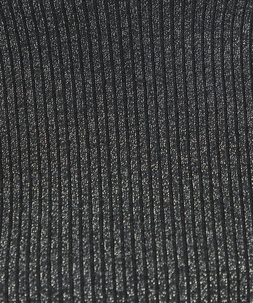 【セール】リブ ラメ ボトルネック ニット -ウォッシャブル-（ニット/セーター）｜green label relaxing（グリーンレーベルリラクシング）