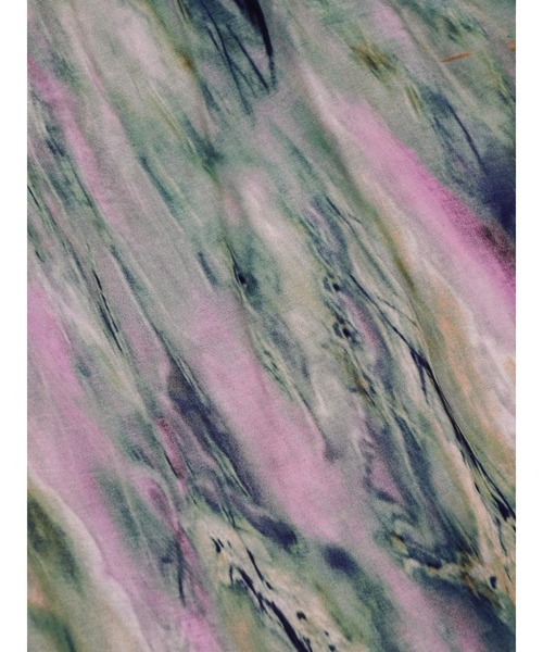 Uenui（ウニュイ）の「マーブル キャミソール ミニワンピース ミニドレス バックオープン リボン（Tシャツ/カットソー・レディース・ブルー/グリーン/ベージュ・FREE）」の19枚目の写真