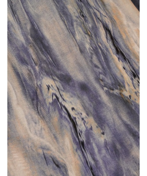 Uenui（ウニュイ）の「マーブル キャミソール ミニワンピース ミニドレス バックオープン リボン（Tシャツ/カットソー・レディース・ブルー/グリーン/ベージュ・FREE）」の20枚目の写真