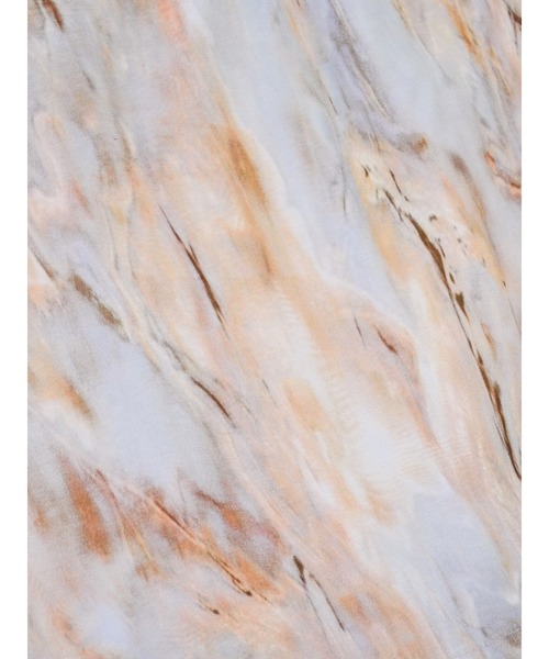 Uenui（ウニュイ）の「マーブル キャミソール ミニワンピース ミニドレス バックオープン リボン（Tシャツ/カットソー・レディース・ブルー/グリーン/ベージュ・FREE）」の18枚目の写真