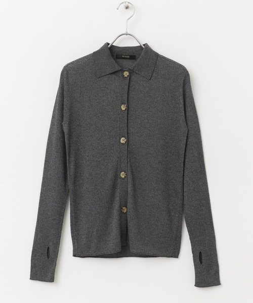 URBAN RESEARCH ROSSO WOMEN(アーバンリサーチ ロッソ)の「シアーリブポロニット(ニット/セーター・レディース・イエロー/グレー・FREE)」の19枚目の写真