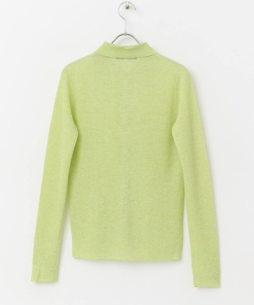 URBAN RESEARCH ROSSO WOMEN(アーバンリサーチ ロッソ)の「シアーリブポロニット(ニット/セーター・レディース・イエロー/グレー・FREE)」の22枚目の写真