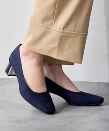 HIMIKO（ヒミコ）の「【Made in Japan】【撥水】スクエアトゥメタルプレートヒールパンプス/641312（パンプス）」