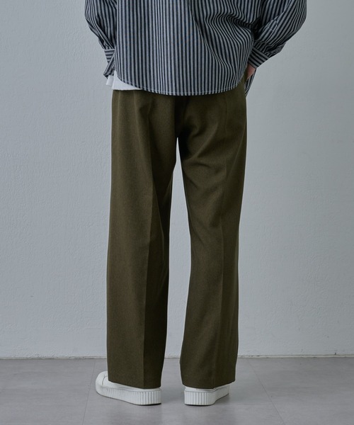 COLONY 2139（コロニートゥーワンスリーナイン）の「ウールライクワイドパンツ（スラックス・メンズ・ブラック/カーキ/グレー・MEDIUM/LARGE）」の9枚目の写真