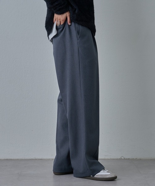 COLONY 2139（コロニートゥーワンスリーナイン）の「ウールライクワイドパンツ（スラックス・メンズ・ブラック/カーキ/グレー・MEDIUM/LARGE）」の4枚目の写真