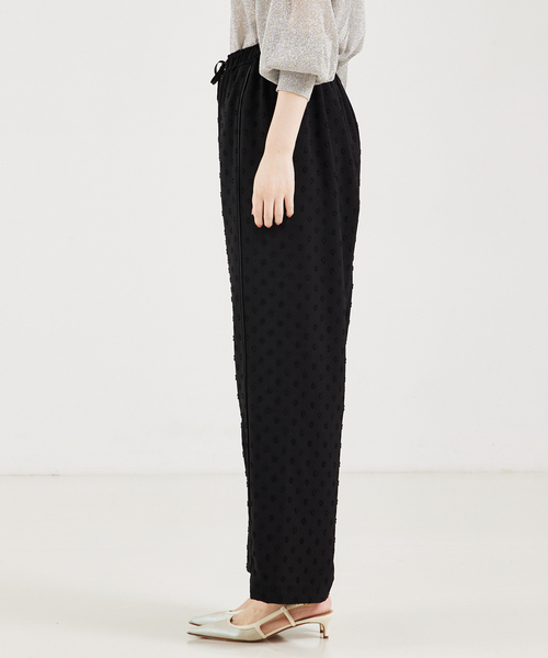 qualite（カリテ）の「ドビードットイージーパンツ（その他パンツ・レディース・ブラック/ベージュ・36/38）」の15枚目の写真