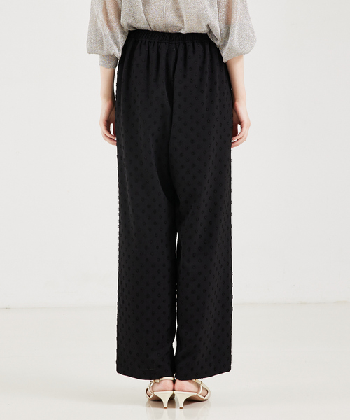 qualite（カリテ）の「ドビードットイージーパンツ（その他パンツ・レディース・ブラック/ベージュ・36/38）」の16枚目の写真