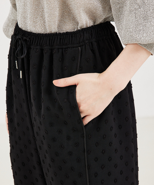 qualite（カリテ）の「ドビードットイージーパンツ（その他パンツ・レディース・ブラック/ベージュ・36/38）」の18枚目の写真