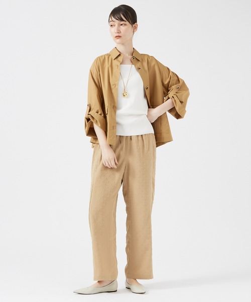 qualite（カリテ）の「ドビードットイージーパンツ（その他パンツ・レディース・ブラック/ベージュ・36/38）」の3枚目の写真