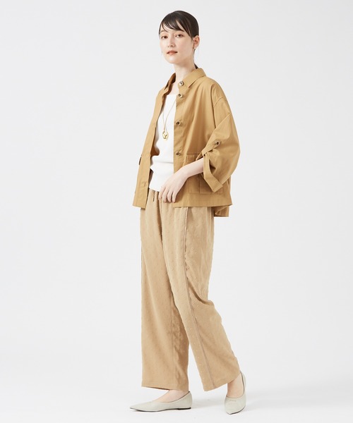 qualite（カリテ）の「ドビードットイージーパンツ（その他パンツ・レディース・ブラック/ベージュ・36/38）」の4枚目の写真