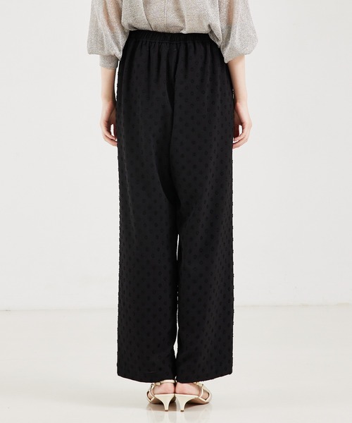 qualite（カリテ）の「ドビードットイージーパンツ（その他パンツ・レディース・ブラック/ベージュ・36/38）」の7枚目の写真