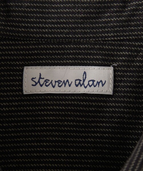 Steven Alan（スティーブンアラン）の「＜Steven Alan＞ ピンストライプ ネル レギュラーカラー シャツ ‐LOOSE（シャツ/ブラウス・メンズ・ブラック/ダークグリーン・S/M/L/XL）」の15枚目の写真