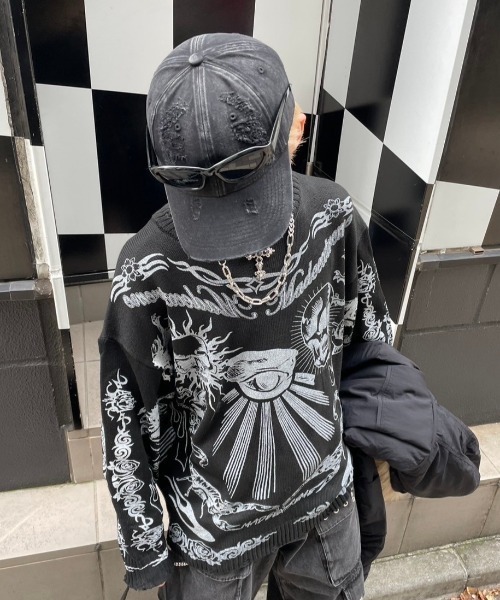 XU（エックスユー）の「ストリートファッション XU エックスユー damage cap ダメージキャップ 帽子 デニムキャップ ブラックキャップ 黒キャップ 韓国ファッション 韓国 ストリート（キャップ・メンズ・ブラック・ONE SIZE）」の7枚目の写真