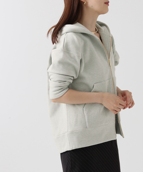 journal standard L'essage（ジャーナルスタンダードレサージュ）の「フードパーカー（パーカー・レディース・チャコールグレー/ライトグレー・FREE）」の15枚目の写真