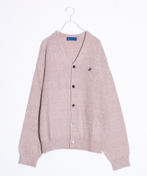 BEVERLY HILLS POLO CLUB（ビバリーヒルズポロクラブ）の「【BEVERLY HILLS POLO CLUB】モヘヤライクカーディガン ワンポイント刺繍（カーディガン/ボレロ・メンズ・オレンジ/ラベンダー/グリーン系その他/ベージュ/ブルー系その他/ミント/グレー系その他/ブラック/オレンジ系その他/ブルー/チャコールグレー・L/M/XL）」の5枚目の写真