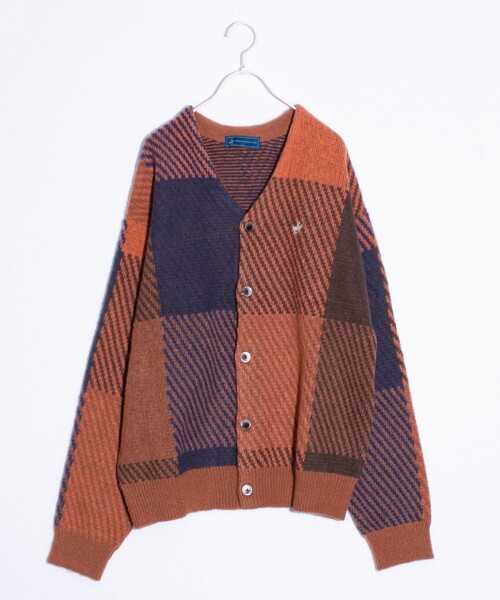 BEVERLY HILLS POLO CLUB（ビバリーヒルズポロクラブ）の「【BEVERLY HILLS POLO CLUB】モヘヤライクカーディガン ワンポイント刺繍（カーディガン/ボレロ・メンズ・オレンジ/ラベンダー/グリーン系その他/ベージュ/ブルー系その他/ミント/グレー系その他/ブラック/オレンジ系その他/ブルー/チャコールグレー・L/M/XL）」の11枚目の写真