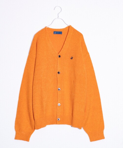 BEVERLY HILLS POLO CLUB（ビバリーヒルズポロクラブ）の「【BEVERLY HILLS POLO CLUB】モヘヤライクカーディガン ワンポイント刺繍（カーディガン/ボレロ・メンズ・オレンジ/ラベンダー/グリーン系その他/ベージュ/ブルー系その他/ミント/グレー系その他/ブラック/オレンジ系その他/ブルー/チャコールグレー・L/M/XL）」の10枚目の写真