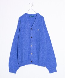 【BEVERLY HILLS POLO CLUB】モヘヤライクカーディガン ワンポイント刺繍