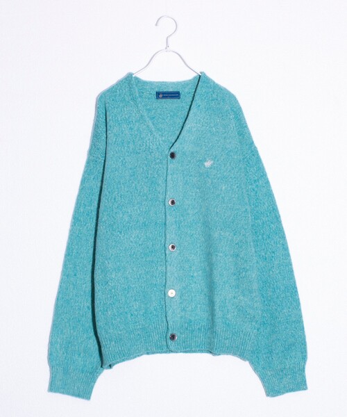 BEVERLY HILLS POLO CLUB（ビバリーヒルズポロクラブ）の「【BEVERLY HILLS POLO CLUB】モヘヤライクカーディガン ワンポイント刺繍（カーディガン/ボレロ・メンズ・オレンジ/ラベンダー/グリーン系その他/ベージュ/ブルー系その他/ミント/グレー系その他/ブラック/オレンジ系その他/ブルー/チャコールグレー・L/M/XL）」の6枚目の写真