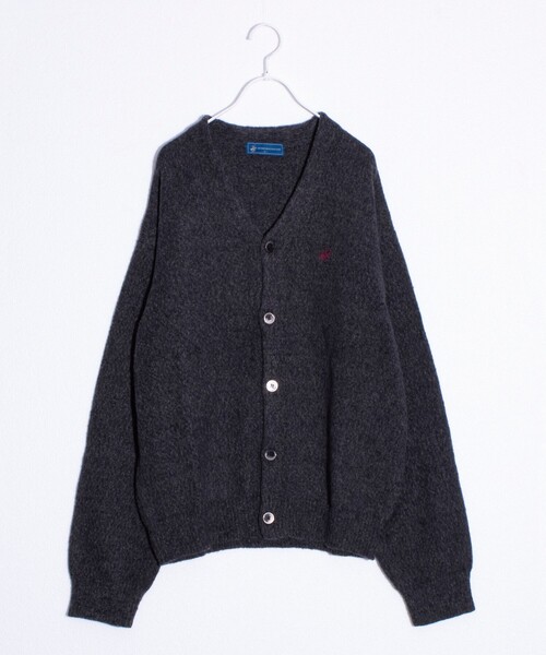 BEVERLY HILLS POLO CLUB（ビバリーヒルズポロクラブ）の「【BEVERLY HILLS POLO CLUB】モヘヤライクカーディガン ワンポイント刺繍（カーディガン/ボレロ・メンズ・オレンジ/ラベンダー/グリーン系その他/ベージュ/ブルー系その他/ミント/グレー系その他/ブラック/オレンジ系その他/ブルー/チャコールグレー・L/M/XL）」の3枚目の写真