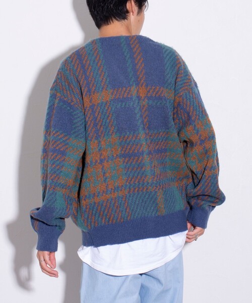 BEVERLY HILLS POLO CLUB（ビバリーヒルズポロクラブ）の「【BEVERLY HILLS POLO CLUB】モヘヤライクカーディガン ワンポイント刺繍（カーディガン/ボレロ・メンズ・オレンジ/ラベンダー/グリーン系その他/ベージュ/ブルー系その他/ミント/グレー系その他/ブラック/オレンジ系その他/ブルー/チャコールグレー・L/M/XL）」の13枚目の写真