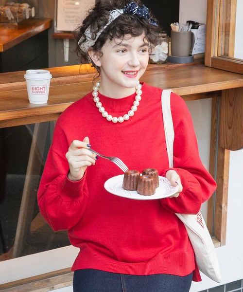 セール】【至福のカヌレニット】ボリュームスリーブプチ