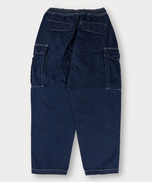 SlashDate(スラッシュデイト)の「【0】10.5oz ワイドシルエット デニムイージー カーゴパンツ ワイドテーパード ケミカルウォッシュ(カーゴパンツ・メンズ・ブラック系その他/ワンウォッシュ/ブラック/ケミカルウォッシュ/ライトインディゴブルー・M/L/XL)」の11枚目の写真