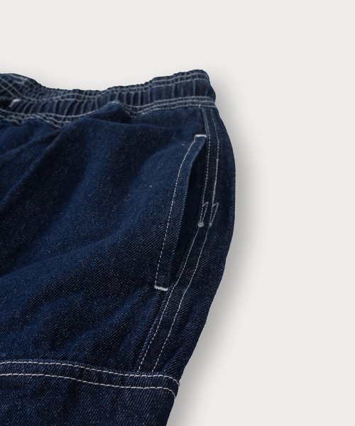 SlashDate(スラッシュデイト)の「【0】10.5oz ワイドシルエット デニムイージー カーゴパンツ ワイドテーパード ケミカルウォッシュ(カーゴパンツ・メンズ・ブラック系その他/ワンウォッシュ/ブラック/ケミカルウォッシュ/ライトインディゴブルー・M/L/XL)」の13枚目の写真