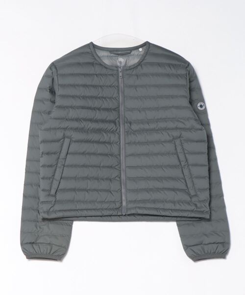 ORCIVAL（オーシバル）の「ROUND NECK BLOUSON（ダウンジャケット/コート・レディース・チャコールグレー・1/2）」の4枚目の写真