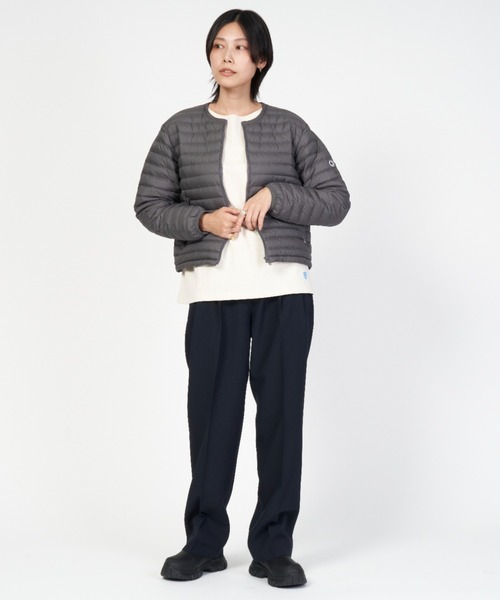 ORCIVAL（オーシバル）の「ROUND NECK BLOUSON（ダウンジャケット/コート・レディース・チャコールグレー・1/2）」の6枚目の写真