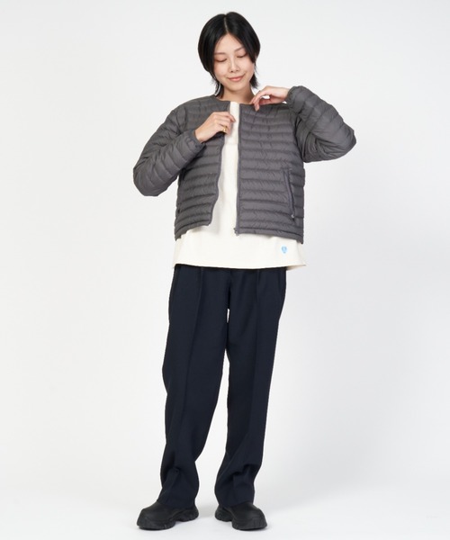 ORCIVAL（オーシバル）の「ROUND NECK BLOUSON（ダウンジャケット/コート・レディース・チャコールグレー・1/2）」の7枚目の写真