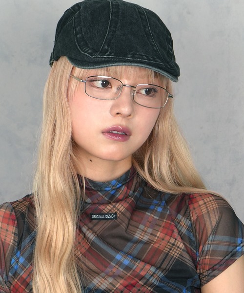 BARELY BLUE（ベアリーブルー）の「【 BARELY BLUE / ベアリーブルー 】 スクエア クリア レンズ メガネ ユニセックス（メガネ・レディース・ゴールド/ブラック/シルバー・FREE）」の22枚目の写真