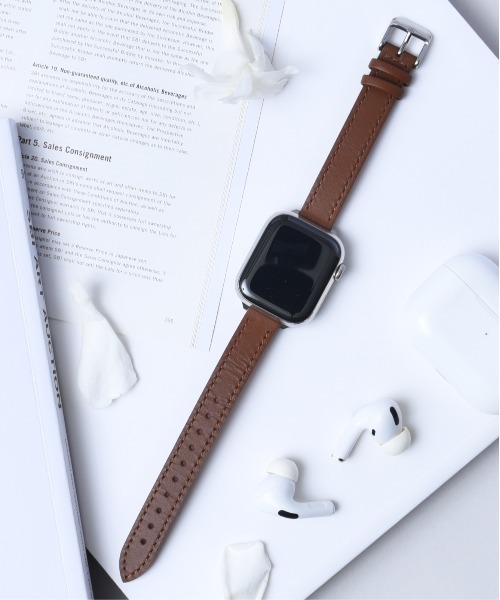 CALIFORNIA OUTFITTERS(カリフォルニア アウトフィッターズ)の「3-9B35 Apple Watch Band アップルウォッチ バンド レザー スリム ベルト 38mm 40mm 41mm(デジタル腕時計・レディース・ブラック×シルバー/ブラウン系1/ブラウン系2/ブラック×ゴールド・38/41)」の3枚目の写真