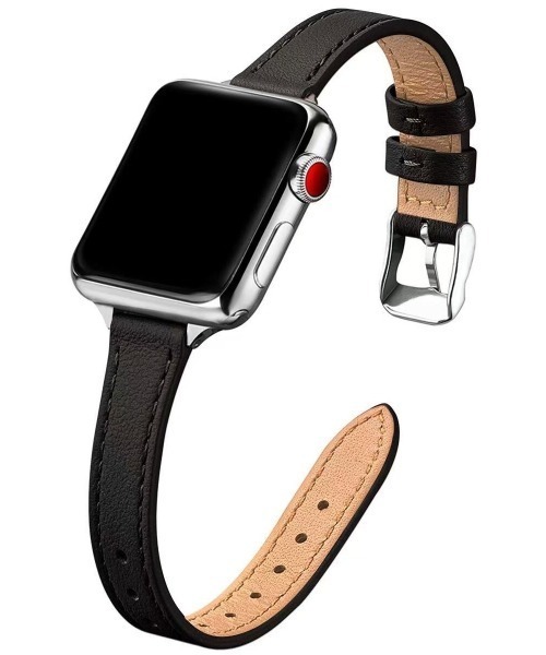 CALIFORNIA OUTFITTERS(カリフォルニア アウトフィッターズ)の「3-9B35 Apple Watch Band アップルウォッチ バンド レザー スリム ベルト 38mm 40mm 41mm(デジタル腕時計・レディース・ブラック×シルバー/ブラウン系1/ブラウン系2/ブラック×ゴールド・38/41)」の18枚目の写真