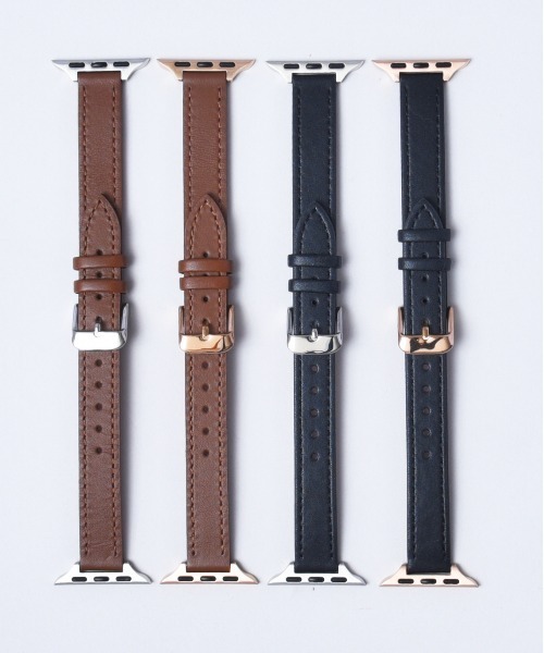 CALIFORNIA OUTFITTERS(カリフォルニア アウトフィッターズ)の「3-9B35 Apple Watch Band アップルウォッチ バンド レザー スリム ベルト 38mm 40mm 41mm(デジタル腕時計・レディース・ブラック×シルバー/ブラウン系1/ブラウン系2/ブラック×ゴールド・38/41)」の12枚目の写真