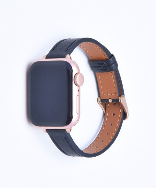 CALIFORNIA OUTFITTERS(カリフォルニア アウトフィッターズ)の「3-9B35 Apple Watch Band アップルウォッチ バンド レザー スリム ベルト 38mm 40mm 41mm(デジタル腕時計・レディース・ブラック×シルバー/ブラウン系1/ブラウン系2/ブラック×ゴールド・38/41)」の14枚目の写真