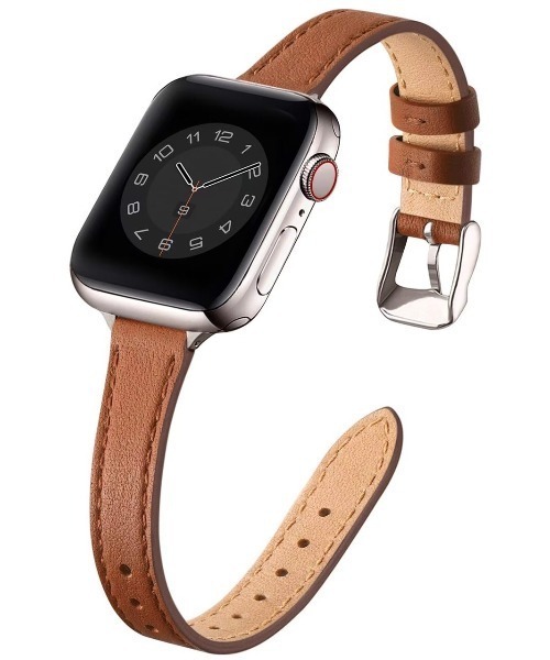 CALIFORNIA OUTFITTERS(カリフォルニア アウトフィッターズ)の「3-9B35 Apple Watch Band アップルウォッチ バンド レザー スリム ベルト 38mm 40mm 41mm(デジタル腕時計・レディース・ブラック×シルバー/ブラウン系1/ブラウン系2/ブラック×ゴールド・38/41)」の17枚目の写真