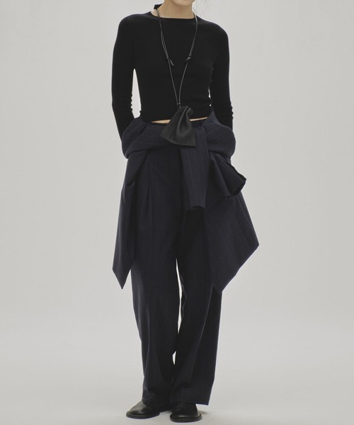 TODAYFUL/トゥデイフル】Stripe Tuck Trousers/ストライプタック