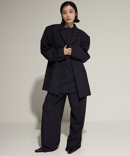 Todayful ストライプタックパンツ TODAYFUL Stripe Tuck Trousers ストライプタックトラウザーズ