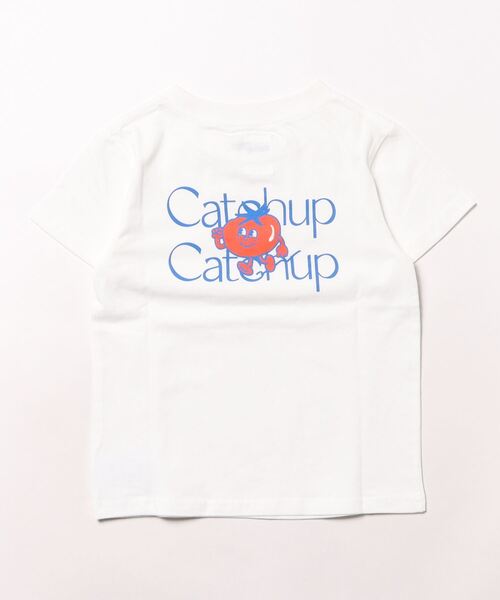 Catchup（ケチャップ）の「【Catchup】バックプリントTシャツ（Tシャツ/カットソー・キッズ・オフホワイト/ブルー・90㎝/100㎝/110㎝/120㎝/130㎝/140㎝/150cm）」の5枚目の写真