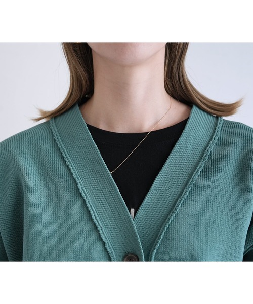 reca（レカ）の「ダンボールニットカーディガン（カーディガン/ボレロ・レディース・アイボリー/ブラック/イエロー/グリーン・M）」の17枚目の写真