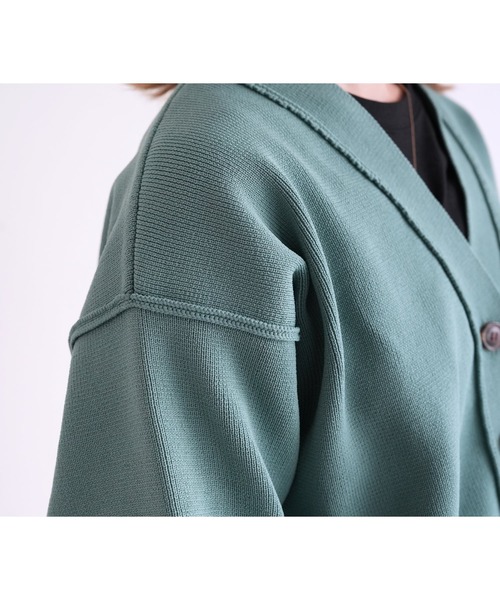 reca（レカ）の「ダンボールニットカーディガン（カーディガン/ボレロ・レディース・アイボリー/ブラック/イエロー/グリーン・M）」の18枚目の写真