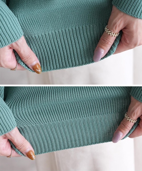 reca（レカ）の「ダンボールニットカーディガン（カーディガン/ボレロ・レディース・アイボリー/ブラック/イエロー/グリーン・M）」の21枚目の写真