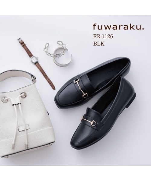 fuwaraku(フワラク)の「【fuwaraku】 幅広 3E 防水 ビットローファー <1.0cmヒール> 【22.0cm~25.0cm】(ローファー・レディース・ブラック/カーキ・22.0cm/22.5cm/23.0cm/23.5cm/24.0cm/24.5cm/25.0cm)」の13枚目の写真