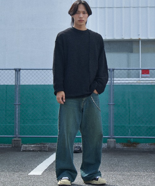 JEANS FACTORY （ジーンズファクトリー）の「[LIBERTO/リベルト] EL PASO ワイドバギーデニム（デニムパンツ・メンズ・グリーン/ブラック/ブルー/ライトインディゴブルー・32/31/30/29）」の14枚目の写真